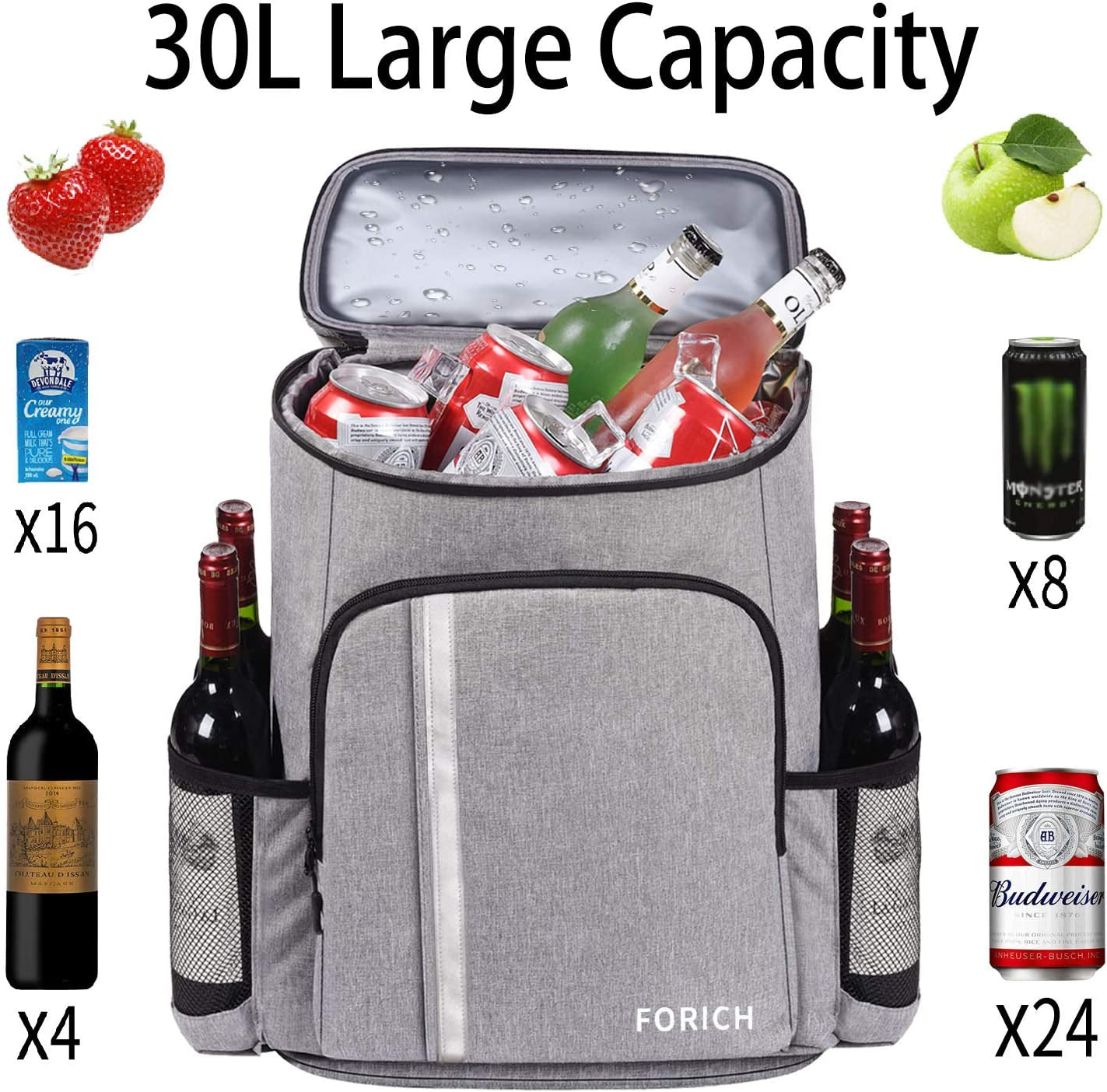 CoolTech Insulated and Waterproof Cooler Backpack