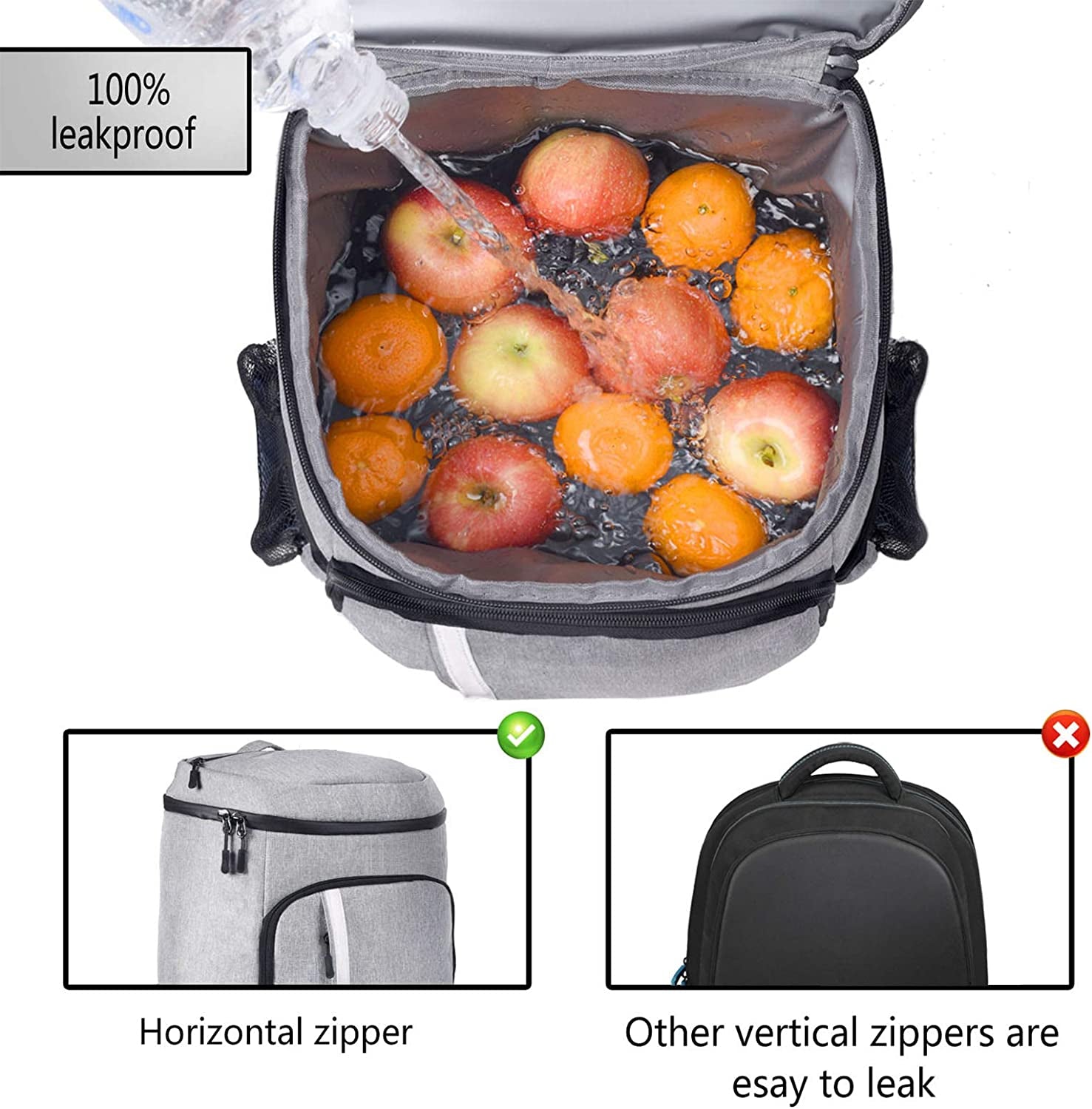 CoolTech Insulated and Waterproof Cooler Backpack