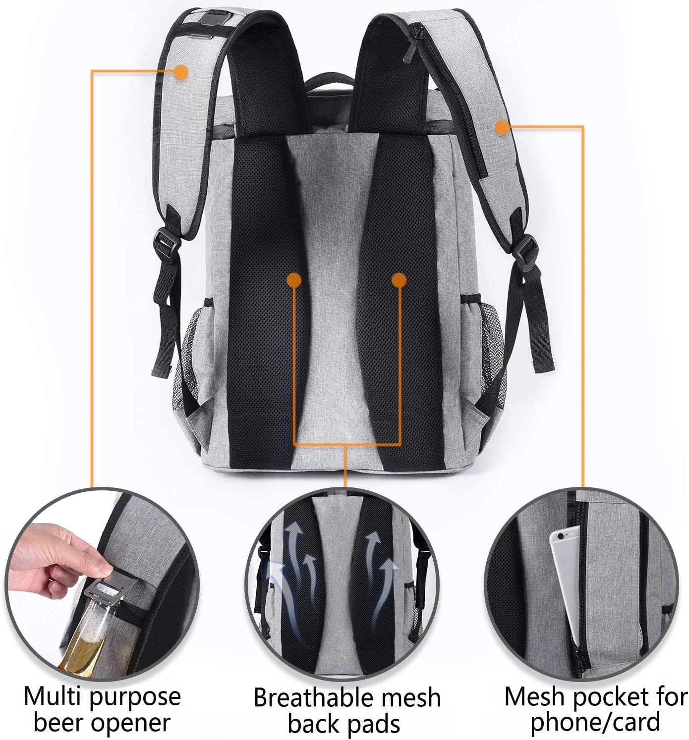 CoolTech Insulated and Waterproof Cooler Backpack